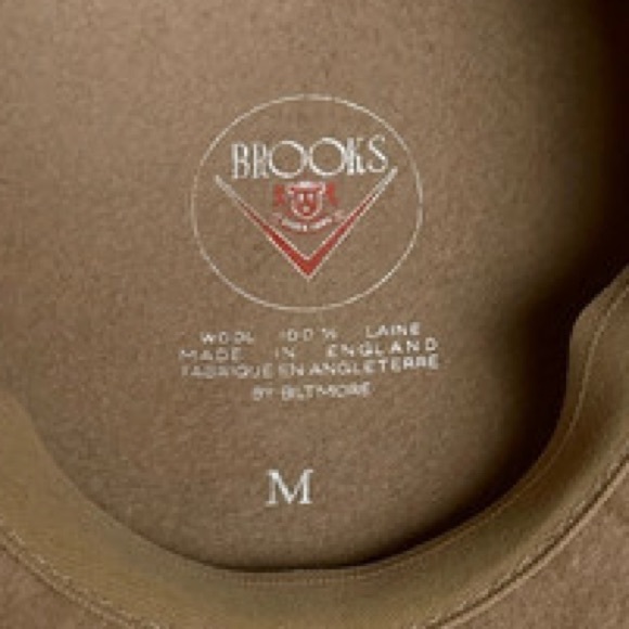 Brooks Wool Flat Cap by Biltmore, Made in England Size Medium M - Picture 9 of 10